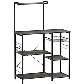 VASAGLE Shelves Microwave Charcoal UKKS035B04 Review: Pros & Cons