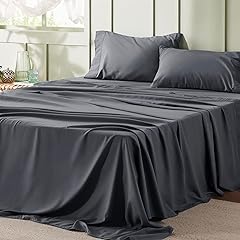 BEDSURE Queen Sheet Set Soft 1800 Sheets Queen Size Bed Pieces Hotel Luxury Grey Easy Care Polyester Microfiber Cooling Bed Sheet Set Review: Pros & Cons