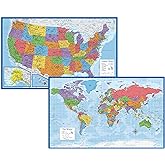 Laminated World Map Poster Set Review: Pros & Cons