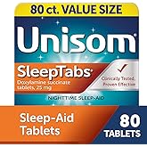 Unisom SleepTabs Nighttime Sleep aid Doxylamine Review: Pros & Cons