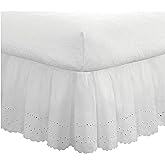 Eyelet Ruffled Bedskirt Bedding Gathered Review: Pros & Cons