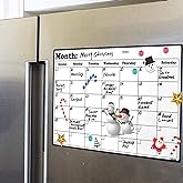 Fridge Calendar Magnetic Calendar Whiteboard Refrigerator Planners Review: Pros & Cons