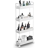 SOLEJAZZ Storage Cart Slim Shelving Rolling Bathroom Review: Pros & Cons