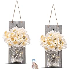 Mason Jar Sconce Hydrangea Decoration Review: Pros & Cons